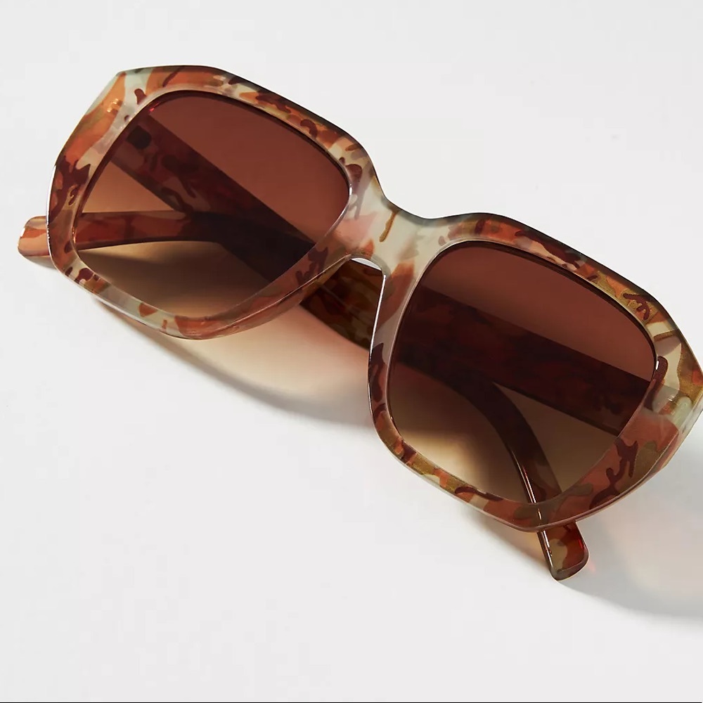 Anthropologie Geo Square sunglasses
